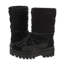 Calvin Klein Flatform Snow Boot Sherpa Wn Triple Black YW0YW01195 0GT (CK410-a) batai