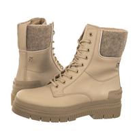 Tommy Hilfiger Feminine Felt Lace Up Bootie Merino FW0FW07500 ABO (TH928-a) batai