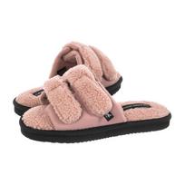 Calvin Klein Home Slide Velcro Shearling YW0YW00861 0J0 Adobe Rose (CK217-a) Moteriški batai/šlepetės