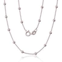 Sidabrinė grandinėlė Bead 1-3 mm 2400058(PRh-Gr), Sidabras 925°, rodis (padengti)