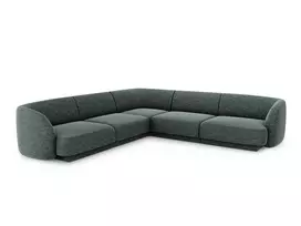 Kampinė sofa, Miley, 5 vietų, 255x255x70, benzino spalvos