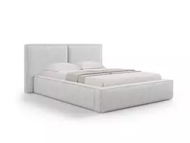 Boucle Lova su patalynės dėže ir galvūgaliu, Jodie, 228x194x97,5, šviesiai pilka