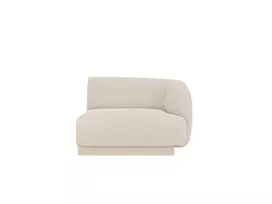 Modulinis sofas dešinysis, Miley, 1 sėdynė, 90x90x70, smėlio spalvos