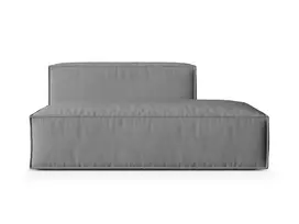 Dešinės pusės modulinė sofa, Nuria, 3 vietų, 110x165x72, pilka