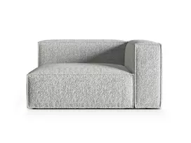 Dešinės pusės modulinė sofa, Nuria, 2 sėdynės, 110x145x72, sidabrinė