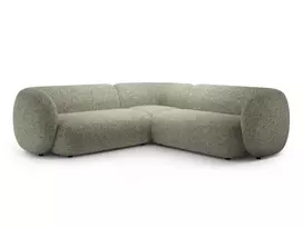 Modulinė u formos kampinė sofa, Kate, 5 vietų, 252x252x76, samanų žalia melanžo spalva