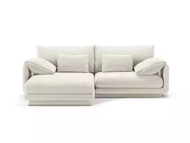 Kampinė sofa - kairė, Torino, 3 sėdimos vietos, 220x170x83, dramblio kaulo spalvos