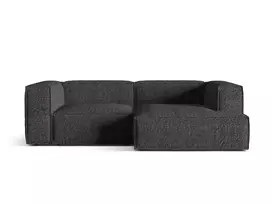 Modulinė kampinė sofa - dešinė, Nuria, 3 vietų, 147x252x72, antracito spalvos