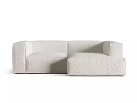 Modulinė kampinė sofa - dešinė, Nuria, 3 vietų, 147x252x72, pilkai smėlio spalvos melanžas