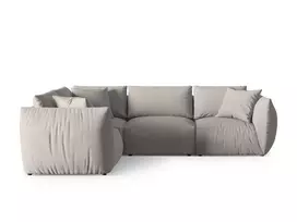 Kampinė sofa - kairė, Chris, 4 sėdimos vietos, 295x210x80, natūrali spalva