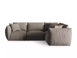 Kampinė Sofa - dešinė, Chris, 4 vietų, 295x210x80, šiltai pilka