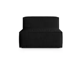 Modulinė sofa be porankių, Nuria, 1 sėdynė, 110x100x72, juoda