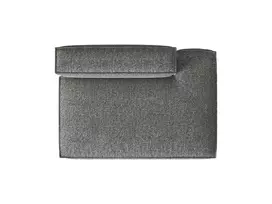 Dešinė modulinė sofa, Nuria, 3 vietų, 110x165x72, grafito spalvos