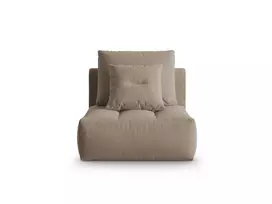 Velvet Modul sofa be porankių, Bloom, 1 sėdynė, 100x106x95, šviesiai ruda