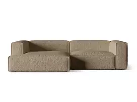 Modulinė kampinė sofa - kairė, Nuria, 4 sėdimos vietos, 147x292x72, kapučino spalvos