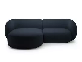 Modulinė kampinė sofa - kairė, Kate, 2 sėdimos vietos, 255x176x76, tamsiai mėlyna