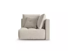 Modulinės sofos dalis - kampas, Bloom, 1 sėdynė, 100x100x95, tamsiai smėlio spalvos