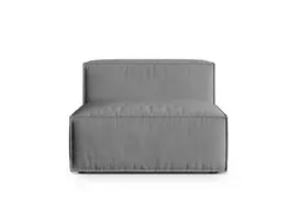 Modulinė sofa be porankių, Nuria, 1 sėdynė, 110x100x72, pilka