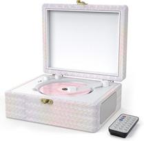 CD grotuvas su garsiakalbiais, Bluetooth, įkraunamas, retro, USB/AUX, nuotolinio valdymo