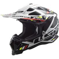 LS2 MX700 SUBVERTER STOMP ŠALMAS BALTA/JUODA L