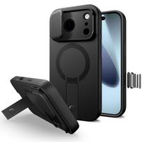 Tech-Protect Kevlar Aura MagSafe dėklas skirtas Apple iPhone 17 Pro – juodos spalvos
