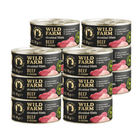 WILD FARM Fillets Beef&Chicken 12x70g - drėgnas kačių maistas be grūdų, filė sultinyje
