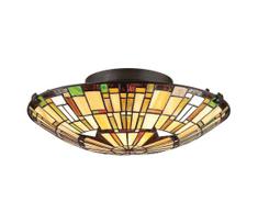 Quoizel QZ-REED-F-VB - Lubinis šviestuvas Tiffany REED 2xE27/60W/230V skersmuo 42 cm