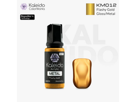 Kaleido ColorWorks - Akriliniai dažai Flashy Gold, Metal Colors 20ml, KM012
