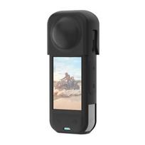 PULUZ silicone protective case with lens cover for Insta360 X5 (black), Silikonowe etui ochronne PULUZ z osłoną obiektywu do Insta360 X5 (czarne)