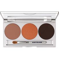 Kryolan Akių šešėlių paletė 3 spalvų - Dūminio makiažo kolekcija (magnetinė) - Smokey Terracotta