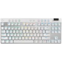 LOGITECH G PRO X TKL LIGHTSPEED Gaming Keyboard WHITE (US) INTL 2.4GHZ/BT TACTILE