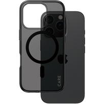 PanzerGlass CARE by Flagship Case Smokey Urban Combat w. Black MagSafe iPhone 16 Pro Beskyttelsescover Sort Apple iPhone 16 Pro