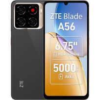 ZTE Blade A56 - 4G Smartphone - Dual-SIM - RAM 4GB / Interner Speicher 64GB - microSD slot - 6.75 - 1600 x 720 Pixel (90 Hz) - Triple-Kamera 13 MP, 0.08 MP, 0,08 MP - front camera 8 MP - Tiefschwarz (123456301013)