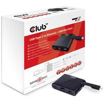 Club 3D SenseVision USB Type-C to Ethernet + USB 3.0 + USB Type-C Charging Mini Dock