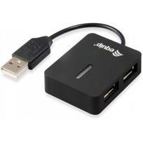 Equip Life 4 Ports Travel USB Hub - Hub - 4 x USB2.0 - Desktop (128952)