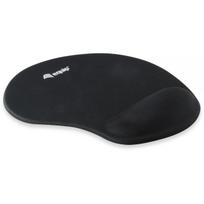 Equip 245014 Gel Mouse Pad, Black, Monochromatic, Fabric, Polyurethane, Wrist rest, Non-slip base