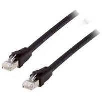 Equip 608050 Cat 8.1 S/FTP (PIMF) Patch Cable, LSOH, 1.0m, Black, 1 m, Cat8.1, RJ45, Black