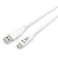 Equip 12836307101 USB 3.2 Gen 1 Type-C to A Cable, M/M, 1 m, USB A, USB C, USB 3.2 Gen 1, White