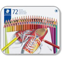 STAEDTLER Hexagonal-Buntstift, 72er Metall-Etui sechseckig, poliert in Farbe der Mine, Minenstärke: 3.0 mm, - 1 Stück (175 M72)