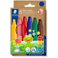 STAEDTLER Fasermaler Noris junior, 6er Kartonetui Tinte auf Wasserbasis, auswaschbar, Strichstärke: 2,5 mm, - 1 Stück (329 C6)