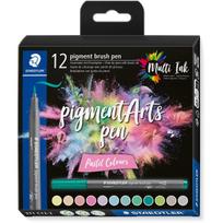 Staedtler Pigment Arts Brush Pen Pastel Colors Filzstift Mehrfarbig 12 Stück(e) (371 C12-2)
