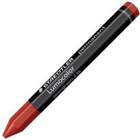 STAEDTLER Signierkreide Lumocolor permanent omnigraph, rot Universalkreide, wasserfest, auch für nasses Holz, - 12 Stück (236-2)