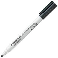 STAEDTLER Lumocolor Whiteboard-Marker compact 341, schwarz Strichstärke: 1,0 - 2,0 mm, Rundspitze, DRY Safe (341-9)