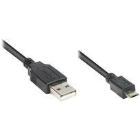 Good Connections - USB Anschlusskabel - USB 2.0 Typ A (M) -> micro USB 2.0 Typ B (M) - 1 m - schwarz (2510-MB01)