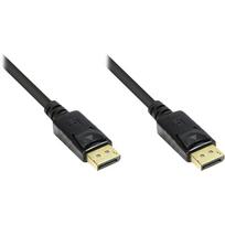 Good Connections Anschlusskabel DisplayPort 1.2 - Stecker inkl. Verriegelungsschutz - vergoldet - schwarz - 2m