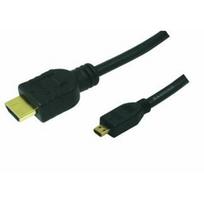 Logilink High Speed with Ethernet - Video-/Audio-/Netzwerkkabel - HDMI - HDMI, 19-polig (M) - 19-polig Micro-HDMI (M) - 1 m (CH0030)