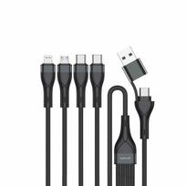4smarts 541023 USB Kabel 1,2 m USB A/USB C USB C/Micro USB-A/Lightning Schwarz (541023)