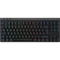 Logitech G G515 - Tastatur - LIGHTSPEED - TKL - Hintergrundbeleuchtung - kabellos - 2,4 GHz, Bluetooth, USB - AZERTY - Französisch - Tastenschalter: GL Tactile - Schwarz (920-012546)
