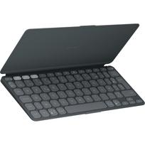 Logitech Keys-To-Go 2 - Tastatur - built-in cover - kabellos - Bluetooth LE - AZERTY - Französisch - Graphite (920-012967)
