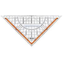 ROTRING Geo-Dreieck Hypotenuse 23cm mit Griff Glasklar